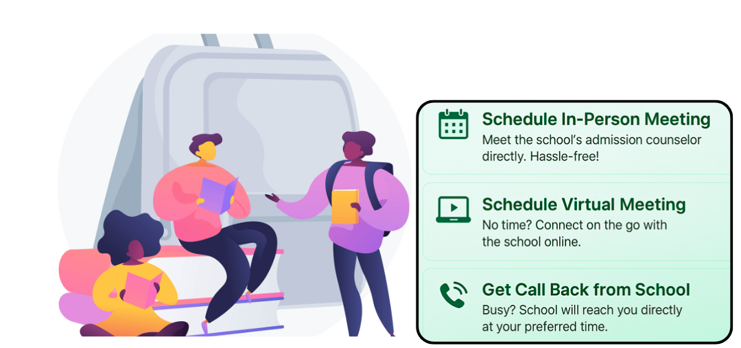 Schedule School Visit or Virtual Meeting with Nearby Schools | EzyAdmit